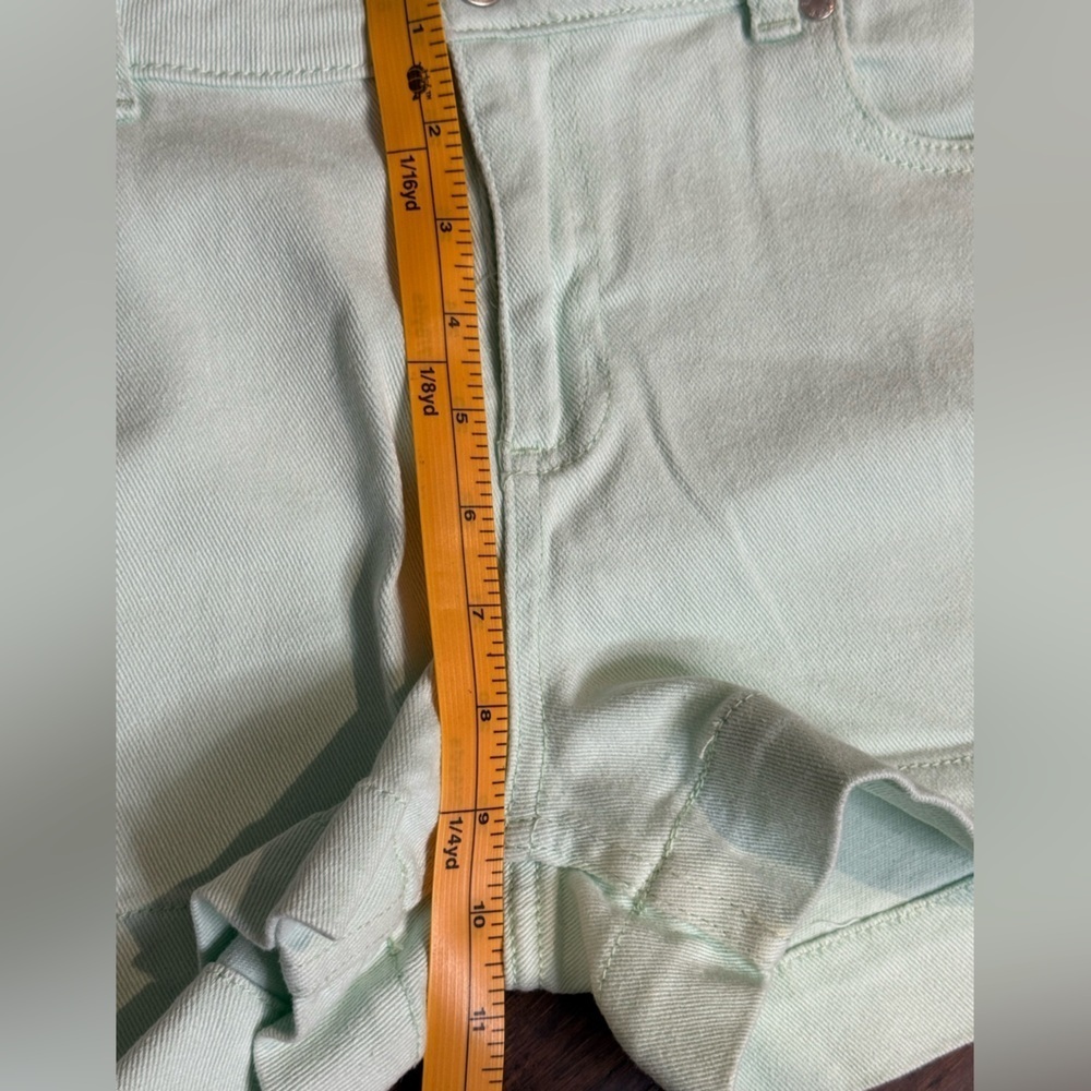 JoeFresh Mint Green Denim Shorts size 10 - Picture 5 of 5